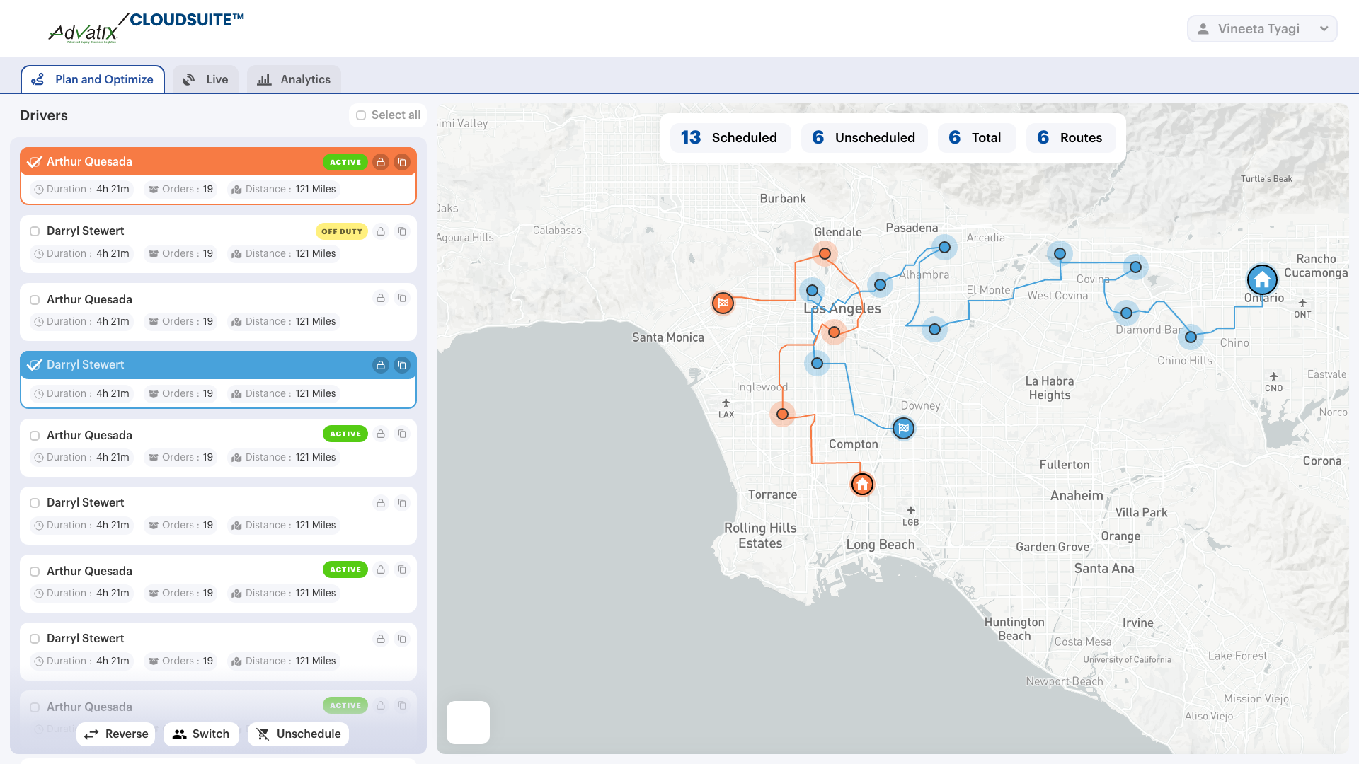 screenshot of Advatix Cloudsuite